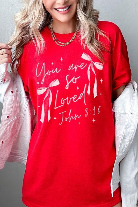 You Are So Loved Graphic Plus Heavy Cotton Tee